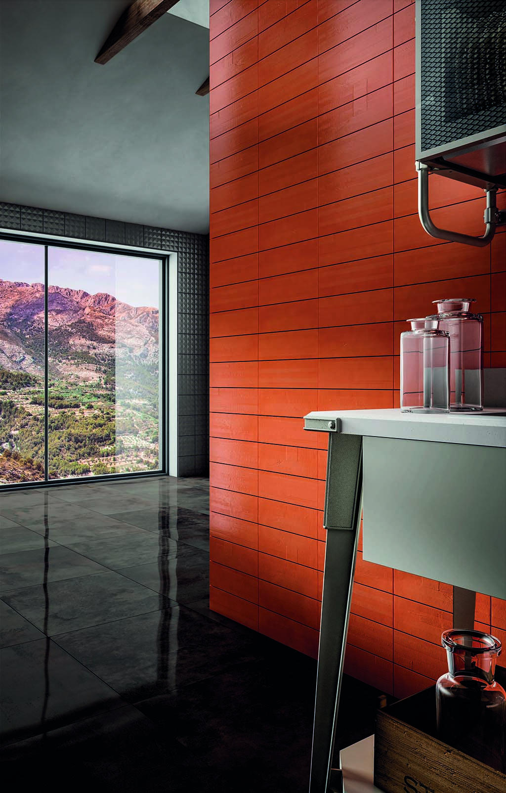 DIESEL_LIVING.ir_ds_hard_studs_grey_tape_orange_metal_perf_lucidato_dark_brass_2020_1030_6060_amb1_part1_kitchen